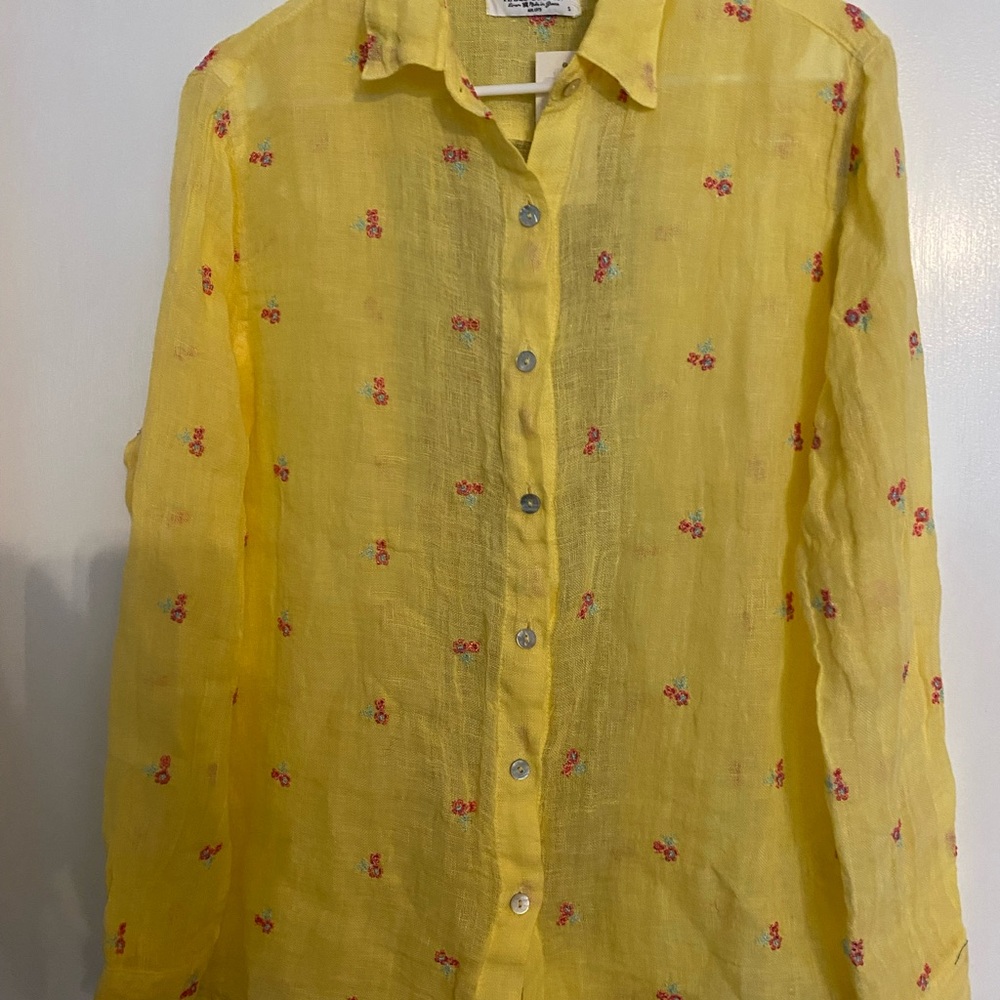 Sundance Boutique Yellow Floral Blouse